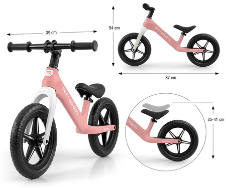 Milly Mally Ranger Rowerek Biegowy Flash Pink