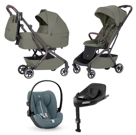 Carrello Magia CRL-6555 Wózek Głęboko-Spacerowy 2w1 + Cybex Cloud G I - Size Fotelik Samochodowy + Baza G