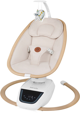 Lionelo Olivia - leżaczek elektryczny, leżaczko-bujaczek dziecięcy Beige Natural