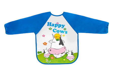 Bocioland Śliniak Fartuszek Rękawek Dla Dzieci Wesołe Krówki BOC0562