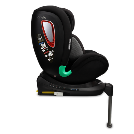 Lionelo Antoon Plus Fotelik Samochodowy ADAC 0-18kg Black Onyx