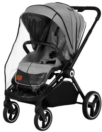 Lionelo Mika Wózek Głęboko-Spacerowy + Fotelik Samochodowy 0-13 kg 3w1 Grey Stone