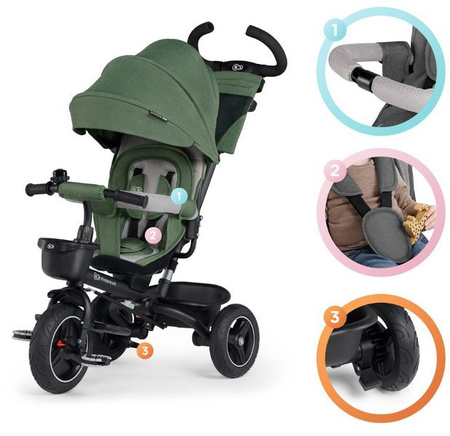 Kinderkraft Spinstep Rowerek Trójkołowy Pastel Green
