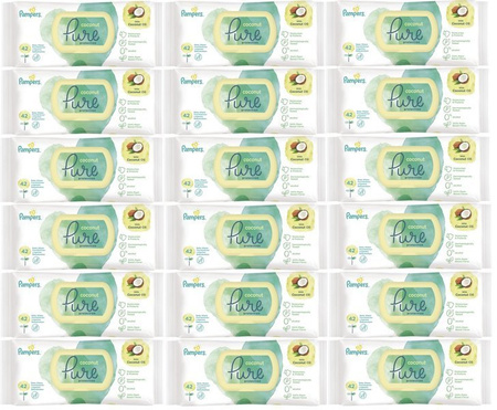Pampers Chusteczki Coconut Pure 18x42 szt.