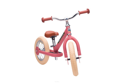 Trybike Pierwszy Rowerek Trójkołowy Dziecięcy Biegowy 2w1 Matowy Różowy