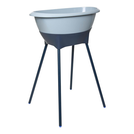 Luma Zestaw Kąpielowy 8 Elementów Wanienka i Akcesoria Iron Blue