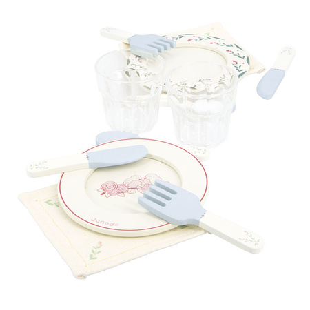 Janod Zestaw piknikowy w walizce z akcesoriami 24 el. Shiny Grandma 3+