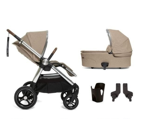 Mamas&Papas Ocarro Wózek Spacerowy + Gondola + Adaptery + Uchwyt Na Kubek Cashmere