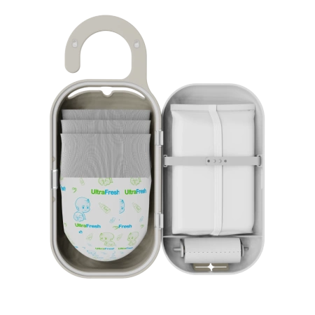 Keepigo Stylowy Organizer 3w1 na Pieluchy i Chusteczki