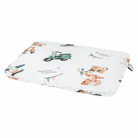 Bambusowa Poduszka Niemowlaka Retro Fox rozmiar 25x30 cm