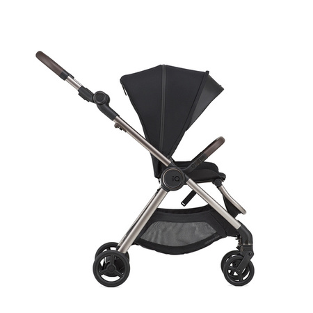 Anex IQ Premium New Transfarmation Wózek Głęboko-Spacerowy Smoky + Cybex Aton B2 i-Size Fotelik Samochodowy 0-13kg + Baza One Volcano Black