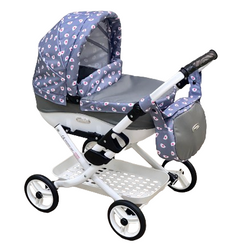 Adbor Lily Wózek dla Lalek Niebieski Lc