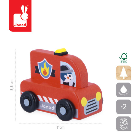 Janod Pojazd Wóz strażacki Miasto Cross Roads 12m+