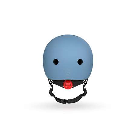 SCOOTANDRIDE Kask M-L dla starszych dzieci i nastolatków Steel