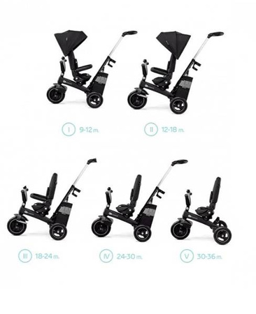 Kinderkraft EasyTwist Rowerek Trójkołowy Czarny