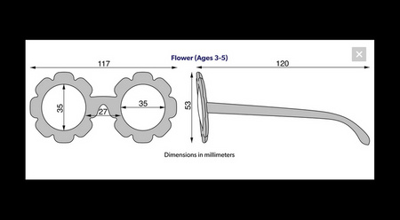 Babiators Flower O-FWR002-S Amber Lenses Rozmiar 0-2+ Sweet Sunflower