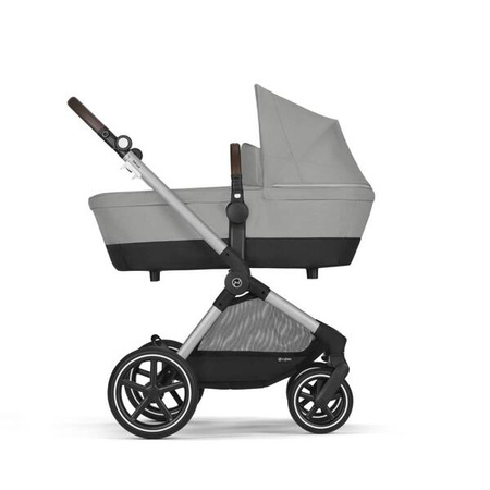 Cybex Eos Lux Wózek Głęboko-Spacerowy Rama Silver Stone Grey