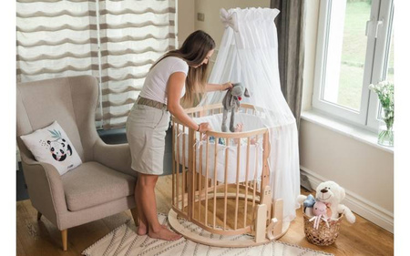 Waldin Kołyska do Łóżeczka 7w1 Biała