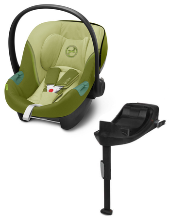 Cybex Aton S2 i-Size Fotelik Samochodowy 0-13kg Nature Green 2023 + Cybex Baza One Isofix