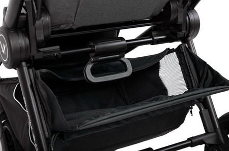 Muuvo Quick 3.0 Wózek Głęboko-Spacerowy z Gondolą XL Zestaw 2w1 Iron Graphite