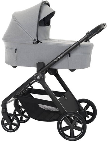 Espiro Only 2025 Wózek Głęboko-Spacerowy 407 Monument Gray + Cybex Cloud G I - Size Fotelik Samochodowy