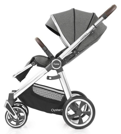 Oyster 3 Wózek Spacerowy Mercury - srebrny stelaż