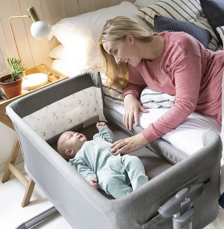 Joie Roomie Glide Łóżeczko Dostawne Foggy Gray