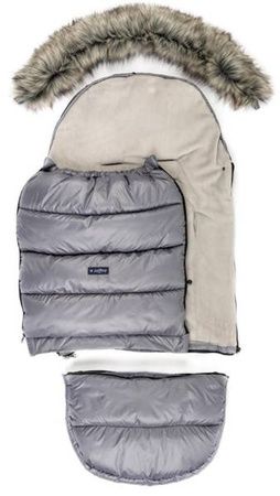 Zaffiro Grow Up 2.0 Śpiwór Do Wózka Plusz Pastel Grey