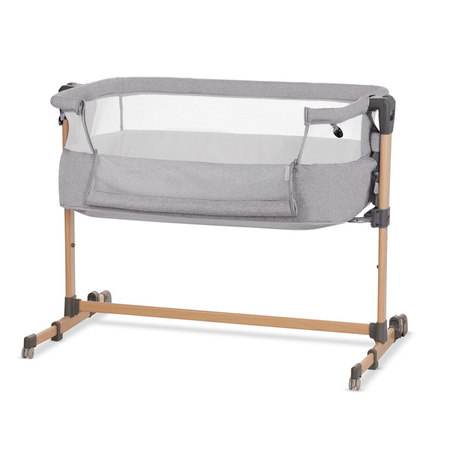 Kinderkraft Neste Air Łóżeczko Dostawne Grey Wood