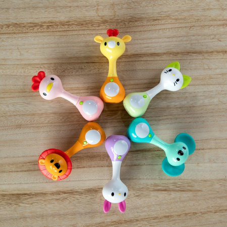 Bo Jungle Sensoryczna grzechotka gryzak Light&Music ŻYRAFA