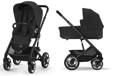 Cybex Talos S Lux Wózek Głęboko-Spacerowy Rama Czarna Moon Black