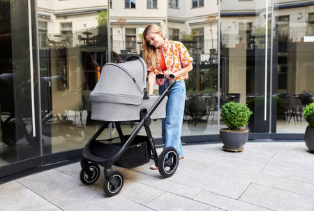 Kinderkraft Everyday Wózek Wielofunkcyjny 2w1 Dark Grey Black Frame