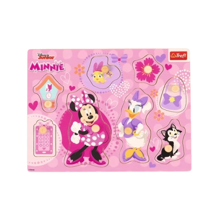 Trefl Zabawka Drewniana - Puzzle Medium - Minnie Mouse Multi