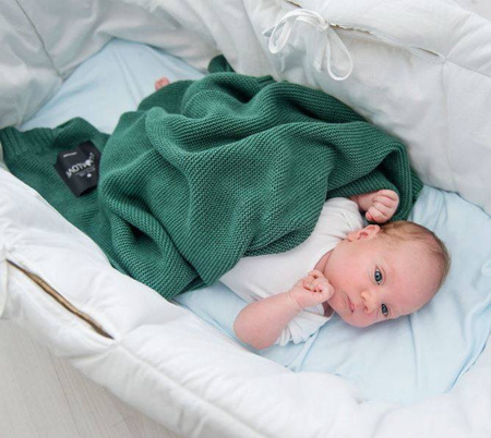 Lullalove Bambusowy Koc Butelkowa Zieleń