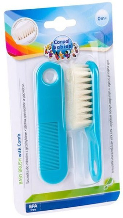 Canpol Babies Szczotka + Grzebień Dla Dzieci 2/424 Blue