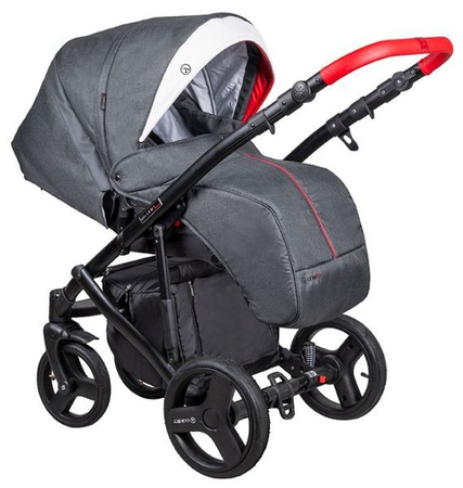 Coletto Florino New Wózek Głęboko-Spacerowy 2w1 FN-02 Czarna Rama