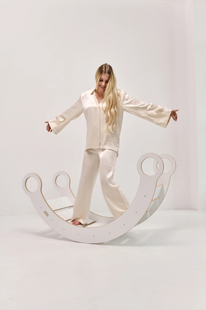 Baby Wood Bujak Drewniany XL Biały