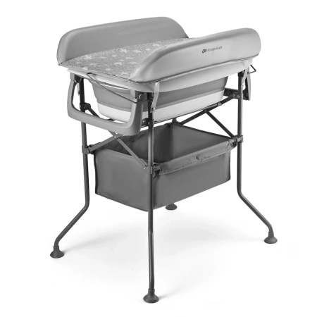 Kinderkraft Bubbly Wanienka z Przewijakiem na Stelażu Szary