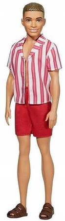 Barbie Ken 60. Lalka Oryginalny Ken Strój na plażę/Brązowe włosy GRB41 GRB42