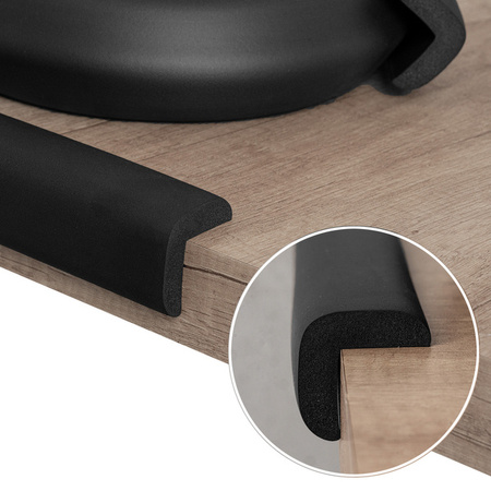 Sipo Piankowa Taśma Zabezpieczająca Kanty i Rogi Mebli 2m Czarny