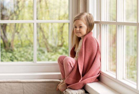 Poofi Kocyk Bawełniany Paris Herbaciana Róża 80x100