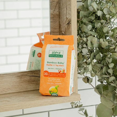 Aleva Naturals Bambusowe Chusteczki Do Smoczka 30szt.