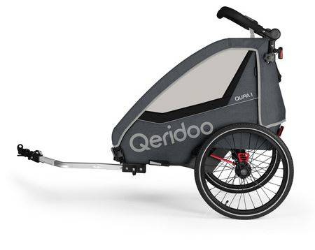 Qeridoo Qupa 1 Przyczepka Rowerowa Grey