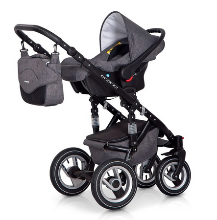 Riko Brano Wózek Głęboko-Spacerowy 2w1 Carbon