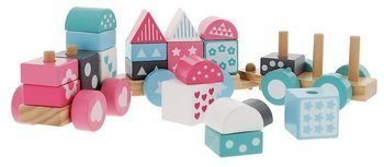 Trefl Pastelove Wagoniki Zabawka Drewniana 61341