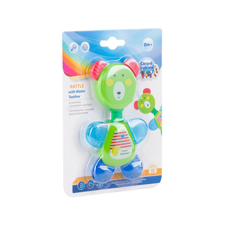 Canpol Babies Grzechotka Z Gryzakiem Wodnym - Miś 1 szt. Mix Kolorów