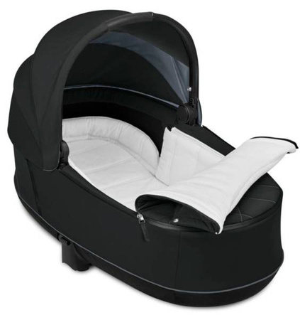 Cybex e-Priam 4.0 Rama ze Stelażem Siedziska + Gondola Wózek Głęboki Deep Black