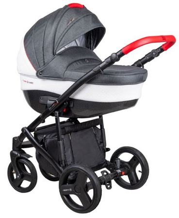 Coletto Florino New Wózek Głęboko-Spacerowy 2w1 FN-02 Czarna Rama