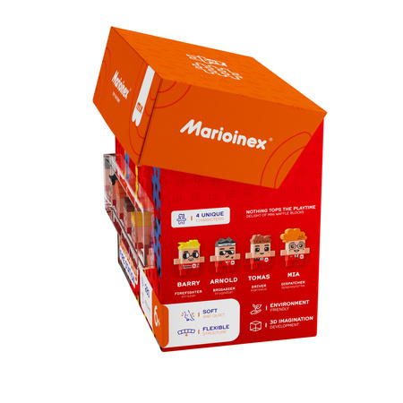 Marioinex Mini Waffle City 280 elementów Remiza Strażacka
