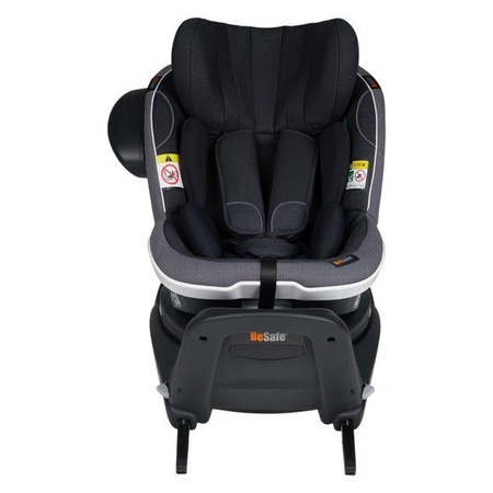 BeSafe iZi Turn i-Size Fotelik Samochodowy Obrotowy RWF 0-18 kg Czarny Melange